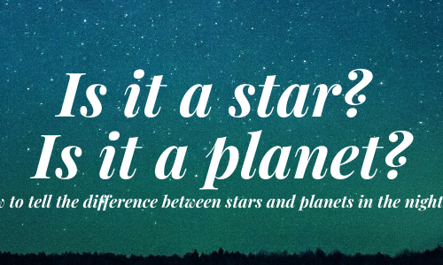 The difference between stars and planets in our solar system