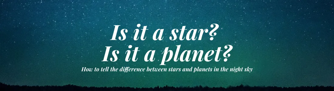 The difference between stars and planets in our solar system