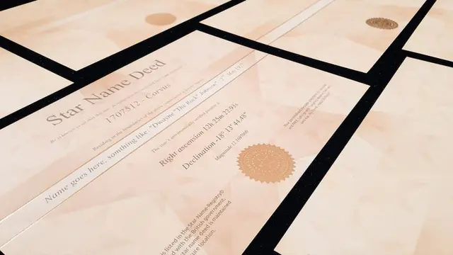 Star Certificate